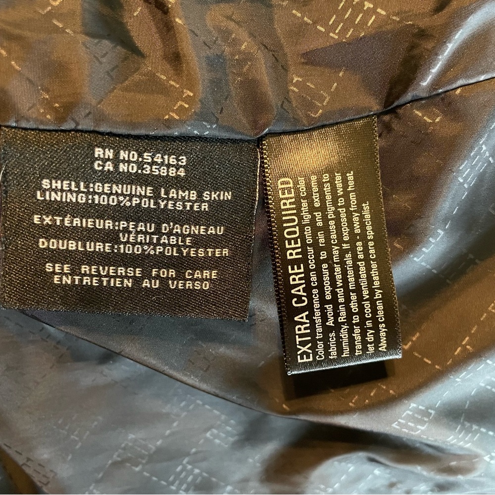 COLE HAAN Women’s leather/lamb skin jacket - Picture 10 of 13